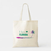 Tote Bag J'Aime Florida Colorful Green (Dos)
