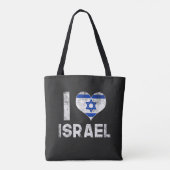 Tote Bag J'aime Israël (Dos)