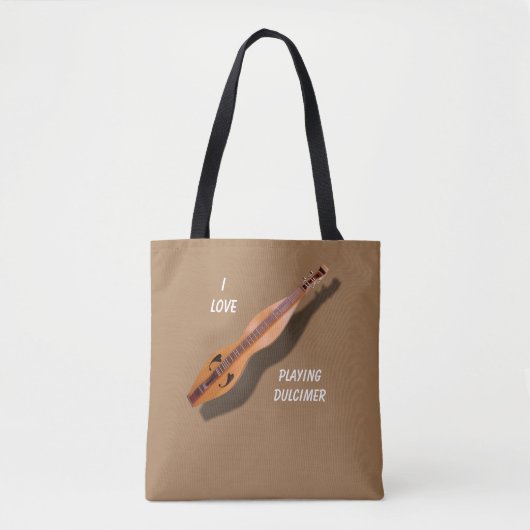 TOTE BAG J'AIME JOUER LE DULCIMER (Devant)