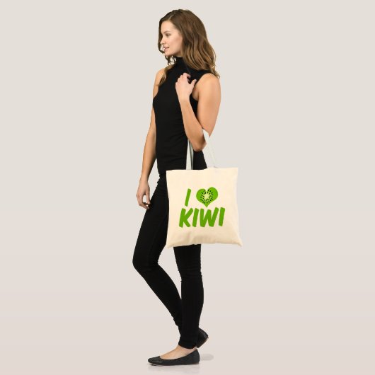 Tote Bag J'aime Kiwi (Devant (modèle))