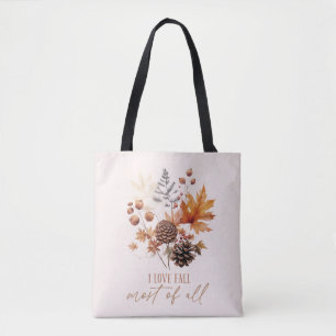 Tote Bag J'Aime La Chute La Plus Grande De Toutes - Foliage