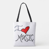 Tote Bag J'aime la musique (Dos)