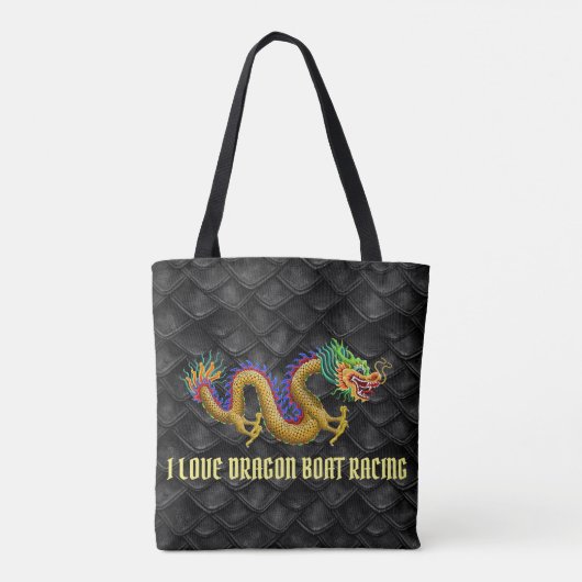 Tote Bag J'aime la régate de dragon (Dos)