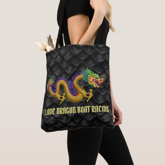 Tote Bag J'aime la régate de dragon (De près)