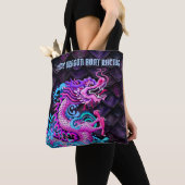 Tote Bag J'aime la régate de dragon avec le grand dragon (De près)