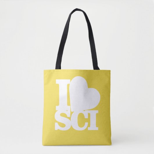 Tote Bag J'aime la Science fourre-tout (Devant)