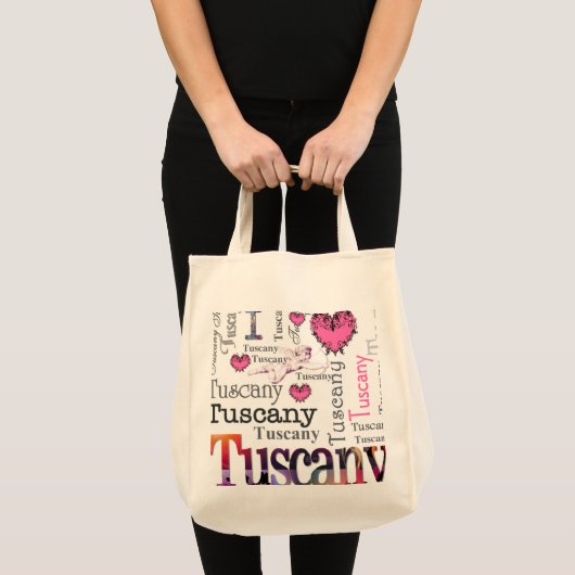Tote Bag J'aime la Toscane (Devant (produit))
