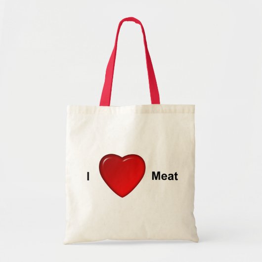 Tote Bag J'aime la viande (Devant)