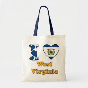 Tote Bag J'aime la Virginie-Occidentale