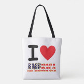 Tote Bag J'aime l'Amérique (Dos)