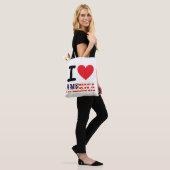 Tote Bag J'aime l'Amérique (Sur le modèle)