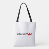 Tote Bag J'aime l'Australie (Dos)