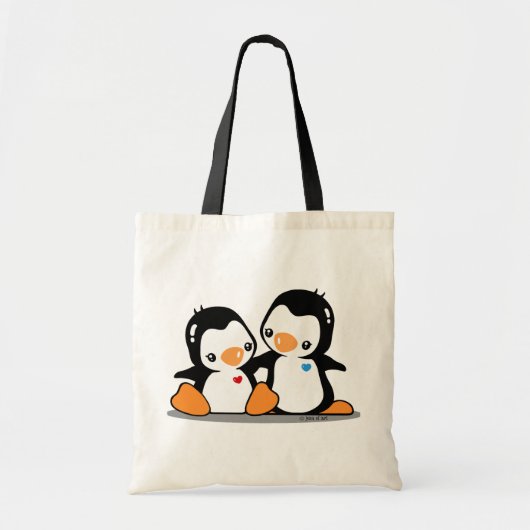 Tote Bag J'aime le budget Fourre-tout de pingouins (Devant)
