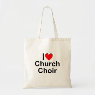 Tote Bag J'aime le choeur d'église (de coeur)