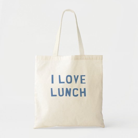 Tote Bag J'aime le déjeuner (Devant)