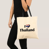 Tote Bag J'aime le drapeau de la Thaïlande (Devant (produit))