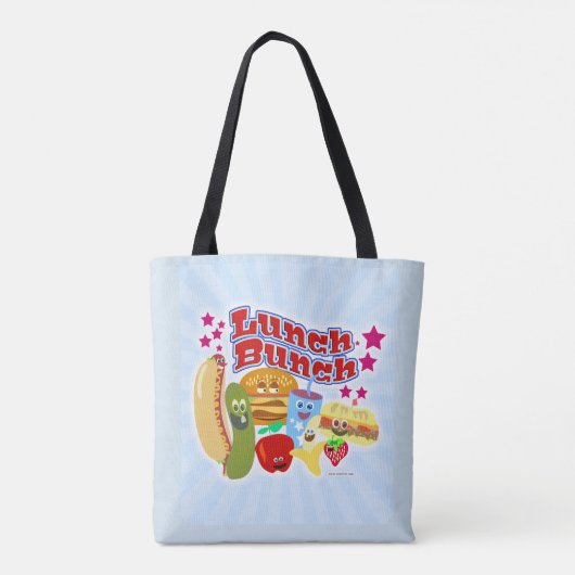 Tote Bag J'Aime Le Groupe De Déjeuners (Dos)