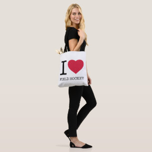 TOTE BAG J'AIME LE HOCKEY SUR LE TERRAIN