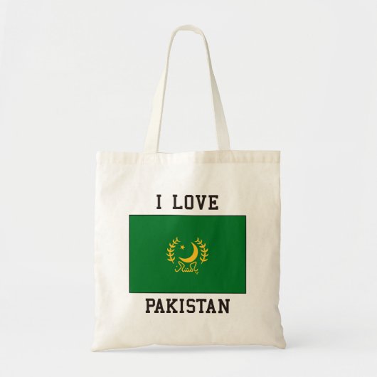 Tote Bag J'aime le Pakistan (Devant)