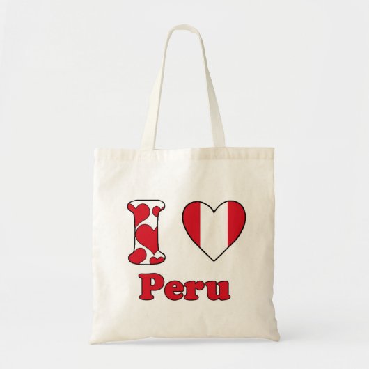 Tote Bag J'aime le Pérou (Devant)