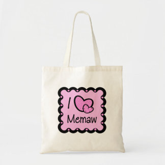 Tote Bag J'aime le T-shirt mignon de Memaw
