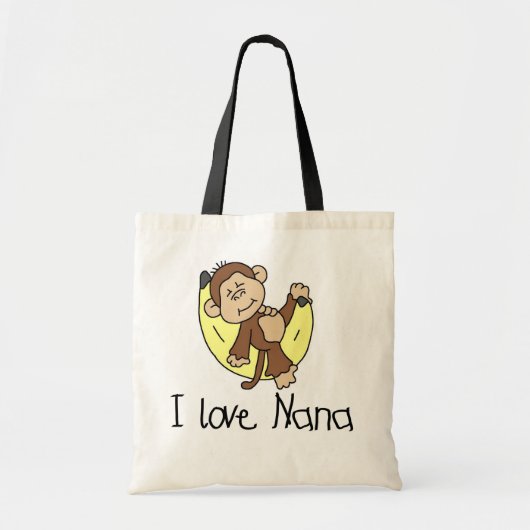 Tote Bag J'aime le T-shirts et les cadeaux de Nana (Devant)