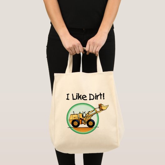 Tote Bag J'aime le T-shirts et les cadeaux de saleté (Devant (produit))