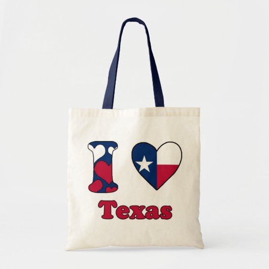Tote Bag J'aime le Texas (Devant)