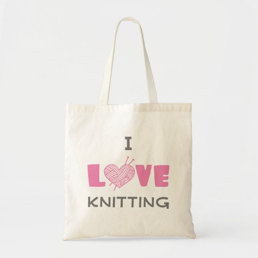 Tote Bag J'aime le Tricot (Devant)