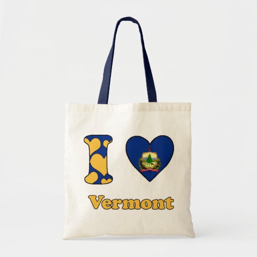 Tote Bag J'aime le Vermont (Devant)