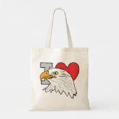 Tote Bag J'aime les aigles (Dos)