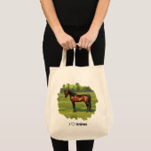 Tote Bag J'aime les Arabes Dark Bay Horse (Devant (produit))