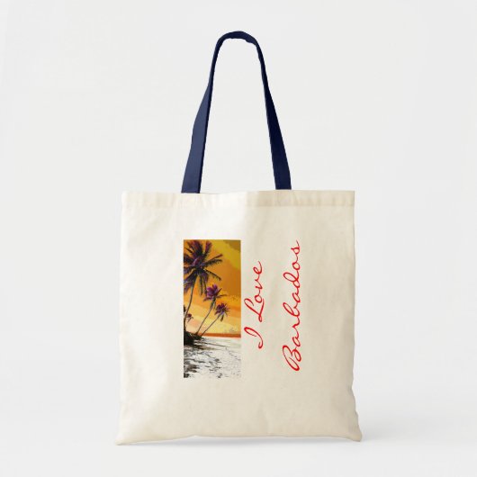 Tote Bag J'aime les Barbade (Devant)