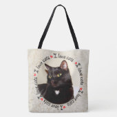 Tote Bag J'aime les chats (Dos)