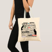 Tote Bag J'aime les chats (Devant (produit))