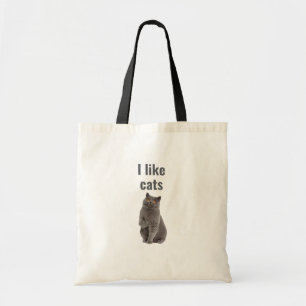 Tote Bag J'aime les chats – Conception d'illustration de ch