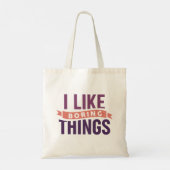 Tote Bag J'Aime Les Choses Ennuyeux (Dos)
