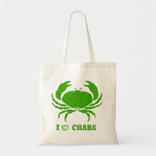 Tote Bag J'aime les crabes (Devant)