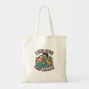 Tote Bag J'aime les filles avec du cerveau