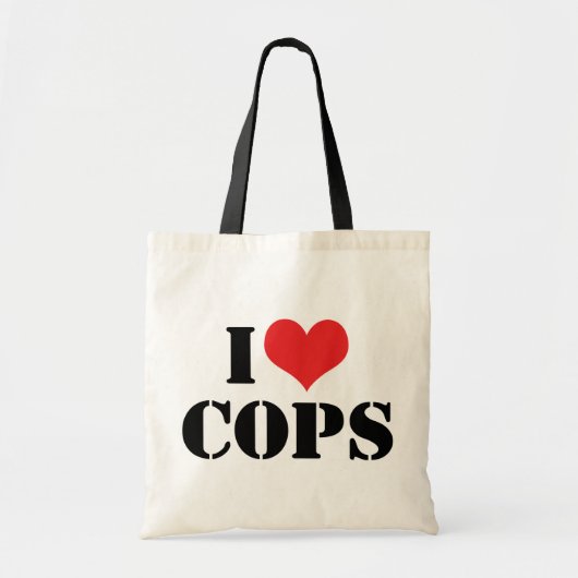 Tote Bag J'aime les flics (Devant)