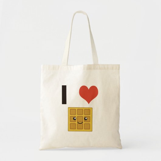 Tote Bag J'aime les gaufres (Devant)