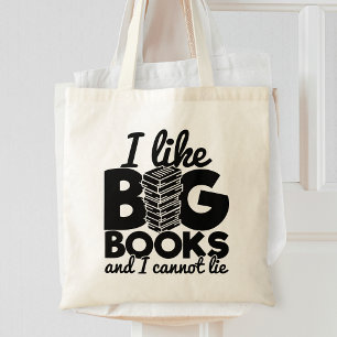 Tote Bag J'Aime Les Grands Livres Et Je Ne Peux Pas Mentir