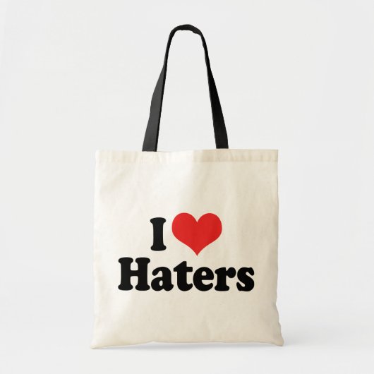 Tote Bag J'aime les haineux (Devant)