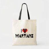 Tote Bag J'aime les Martiens (Devant)