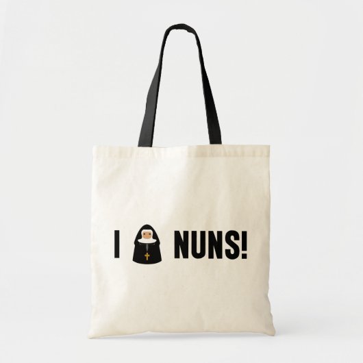 Tote Bag J'aime les nonnes (Devant)