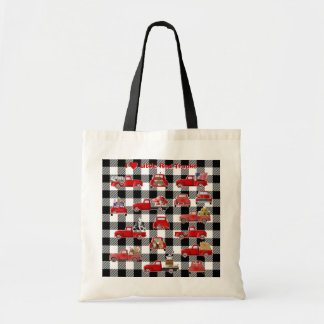 Tote Bag J'Aime Les Petits Camions Rouges