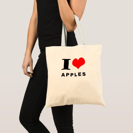 Tote Bag J'aime les pommes (Devant (produit))