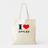 Tote Bag J'aime les pommes (Dos)