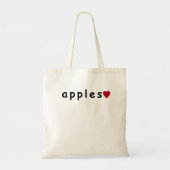 Tote Bag J'aime les pommes (Devant)