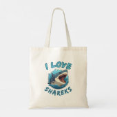 Tote Bag J'aime les requins Fisher (Dos)